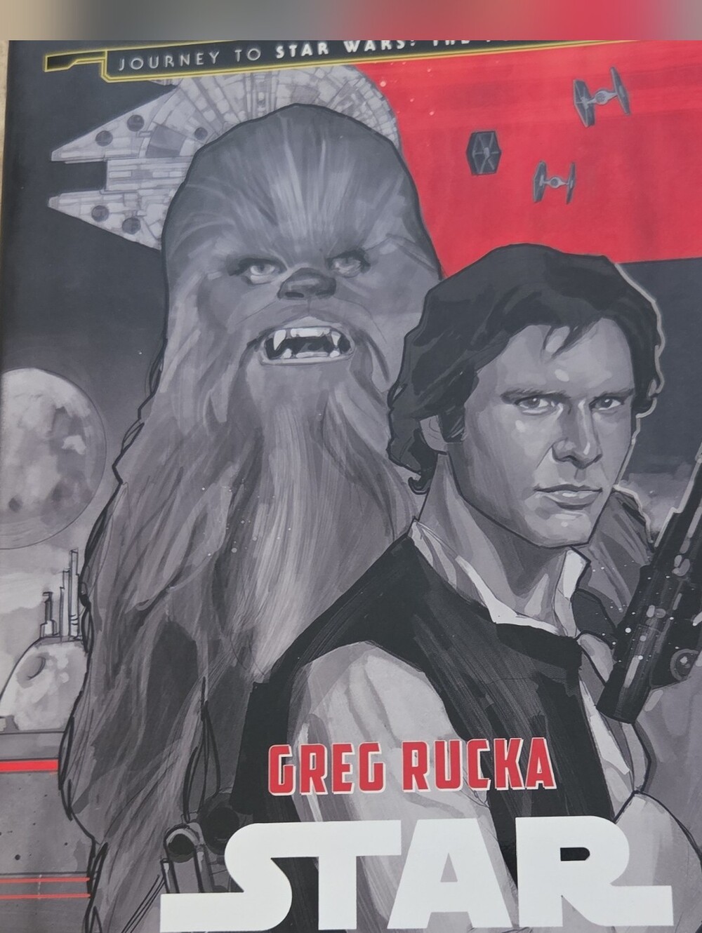 Star Wars Book Print featuring Han Solo & Chewbacca - Red, Black, Gray
